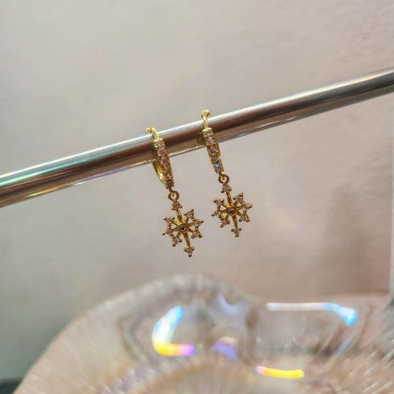 BRINCO OURO ARGOLINHA FLASH ZIRC