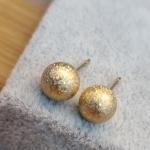 BRINCO OURO BOLA CRAQUELADA G