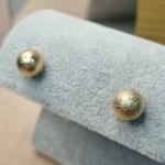 BRINCO OURO BOLA CRAQUELADA G