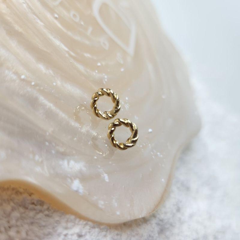 BRINCO OURO CIRC ASPIRAL P