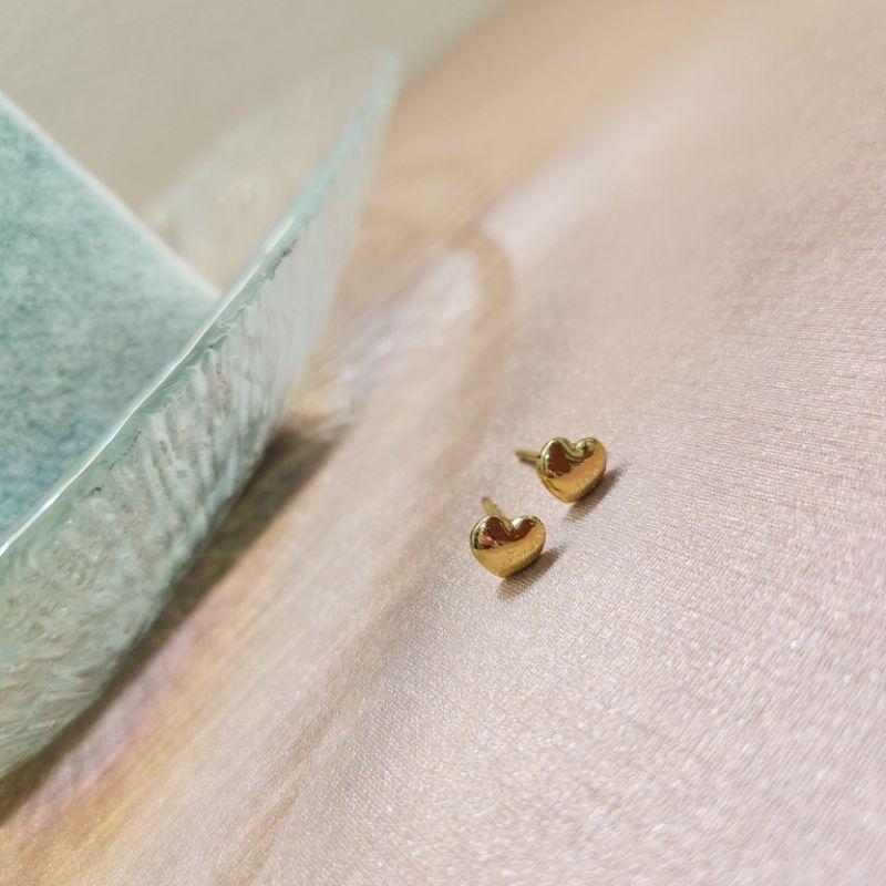 BRINCO OURO CORAÇÃO MACIÇO