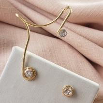 BRINCO OURO EAR CUFF FESTA
