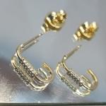 BRINCO OURO EAR HOOK FINA ZIRC	BO2429
