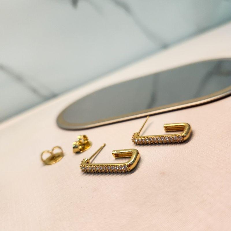 BRINCO OURO EAR HOOK ZIRC