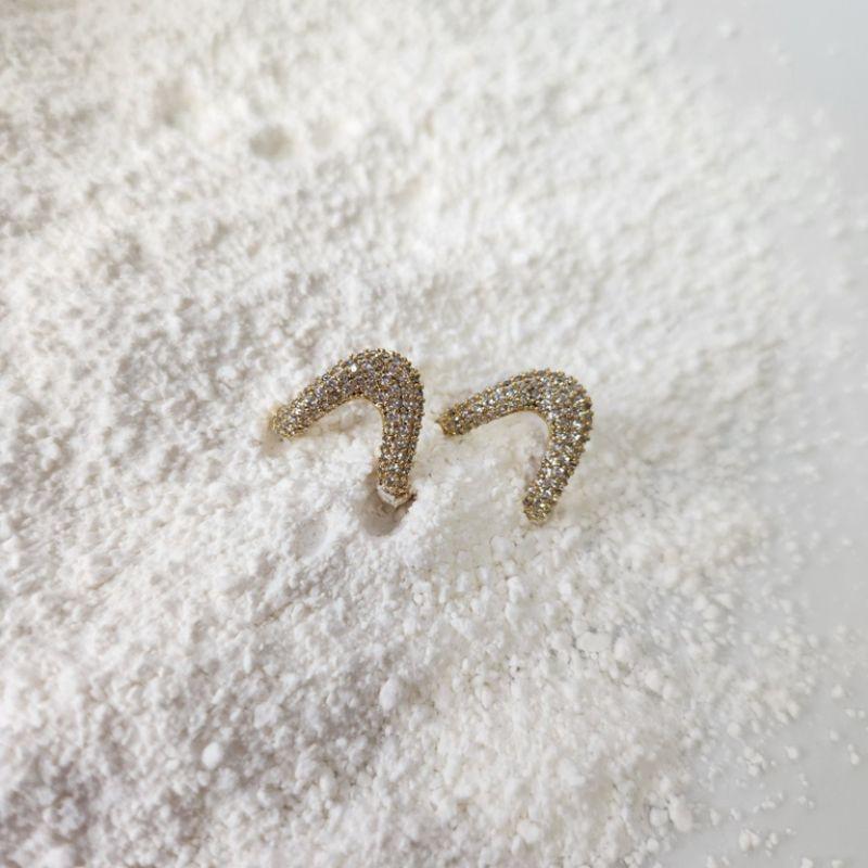 BRINCO OURO GANCHO ZIRC