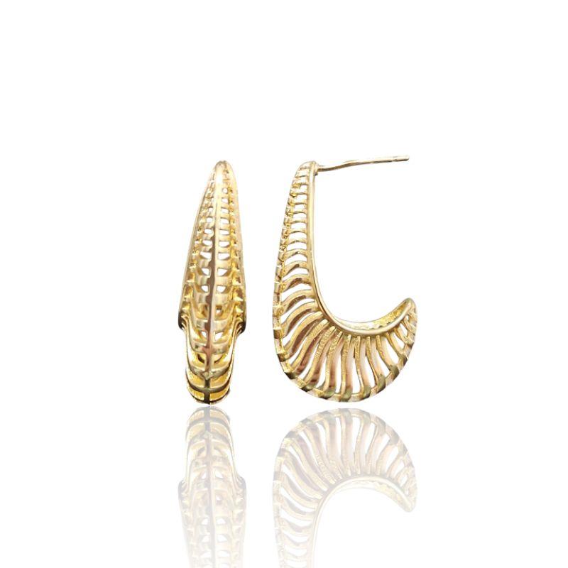 BRINCO OURO GOTA LISTRA