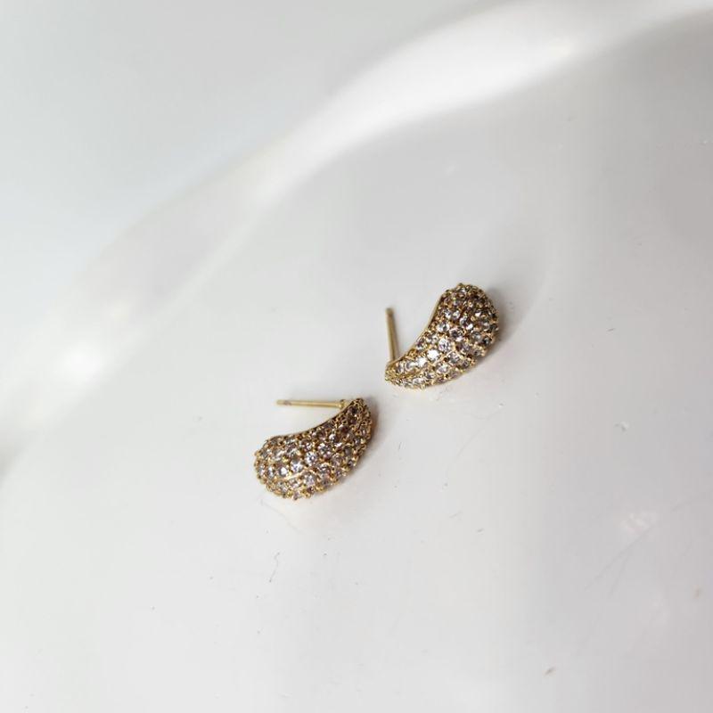 BRINCO OURO GOTA ZIRC M