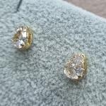 BRINCO OURO GOTINHA CRISTAL	