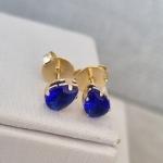 BRINCO OURO GOTINHA SAFIRA