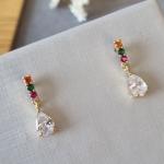 BRINCO OURO PINO GOTA ZIRC R	