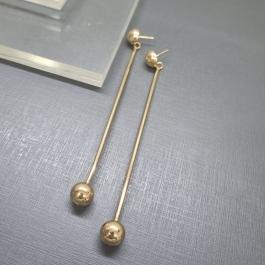 BRINCO OURO PONTA BOLA