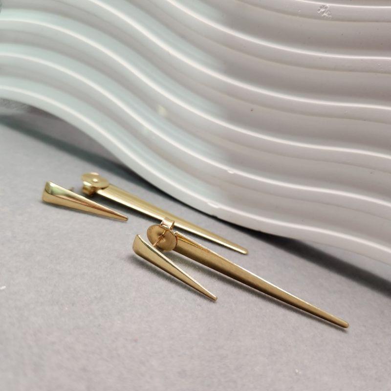 BRINCO OURO PONTA DUPLA