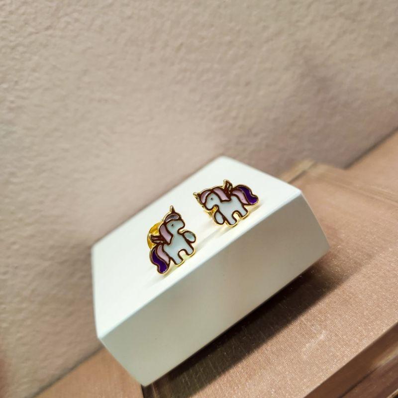 BRINCO OURO UNICORNIO