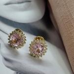 BRINCO OURO Z CIRC ROSINHA