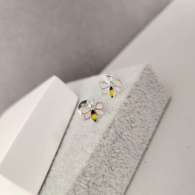 BRINCO PRATA ABELHINHA