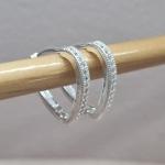 BRINCO PRATA ARGOLA C ZIRCS G	
