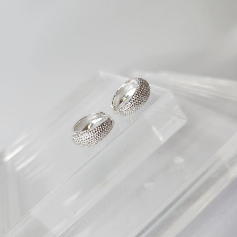 BRINCO PRATA ARGOLA CRAQUELADA G