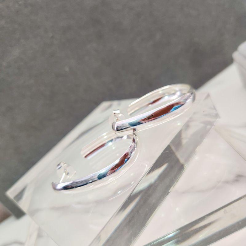 BRINCO PRATA ARGOLA GOTA ABAULADA