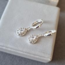 BRINCO PRATA ARGOLA GOTA ZIRC	