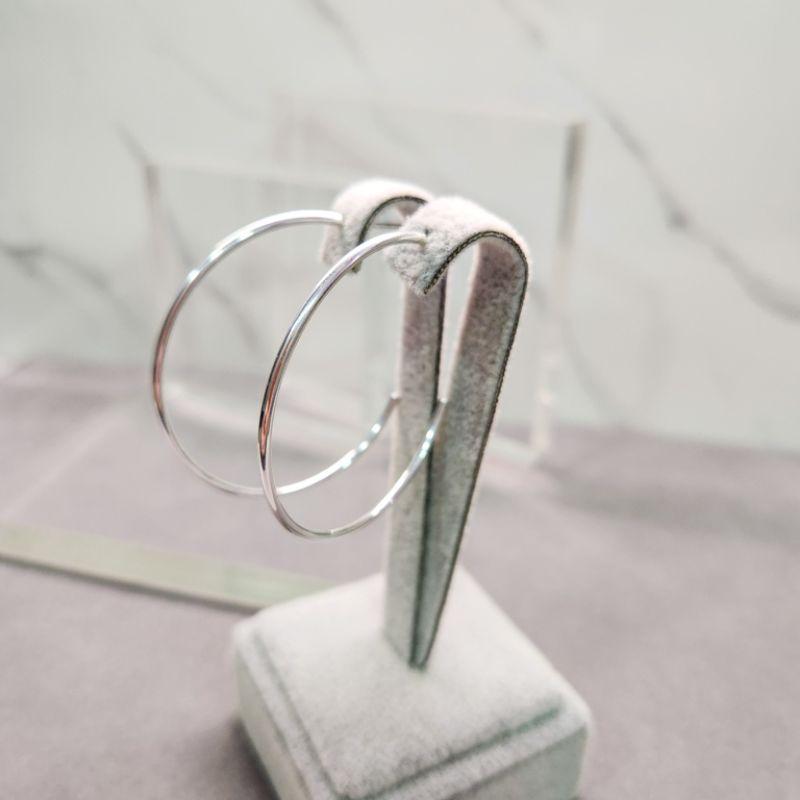 BRINCO PRATA ARGOLA LISA GRANDE