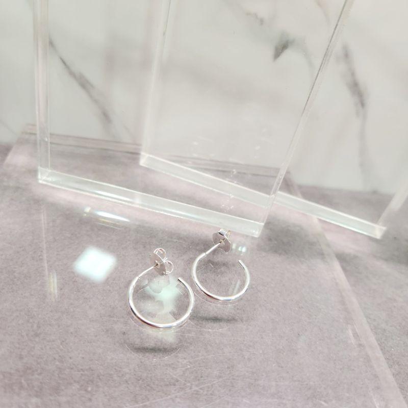 BRINCO PRATA ARGOLA LISA PEQ