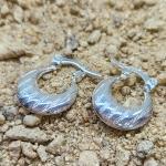 BRINCO PRATA ARGOLA LISTRA