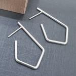 BRINCO PRATA ARGOLA LOSANGO P	BP2680