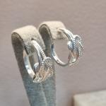 BRINCO PRATA ARGOLA NÓ