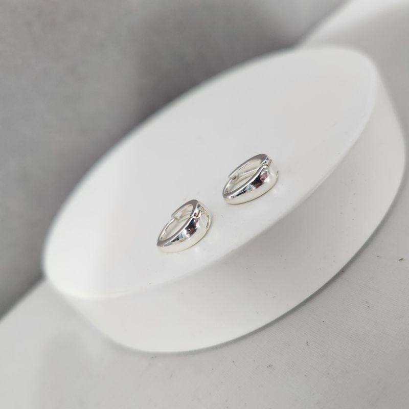 BRINCO PRATA ARGOLA OVAL LISA P