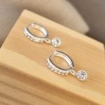 BRINCO PRATA ARGOLA ZIRC PING TIFFANY