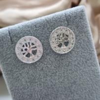 BRINCO PRATA ARVORE DA VIDA CIRC