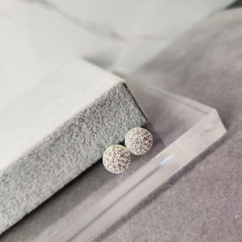 BRINCO PRATA BOLA ZIRC M