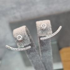 BRINCO PRATA EAR CUFF 2 EM 1	