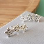 BRINCO PRATA EAR CUFF ESTRELAS