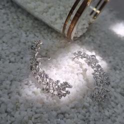 BRINCO PRATA EAR CUFF FESTA	