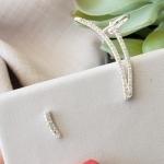 BRINCO PRATA EAR CUFF U ZIRC