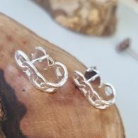 BRINCO PRATA EAR HOOK CORRENTE CHAPADA