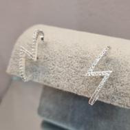 BRINCO PRATA EAR HOOK RAIO Z	