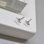 BRINCO PRATA ESTRELA 8MM