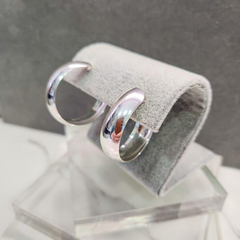 BRINCO PRATA ARGOLA ABAULADA