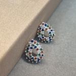BRINCO PRATA GOTA RAINBOW	