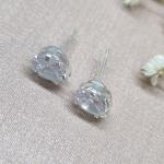 BRINCO PRATA GOTINHA CRISTAL	