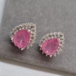 BRINCO PRATA LUX GOTA PINK FUSION	
