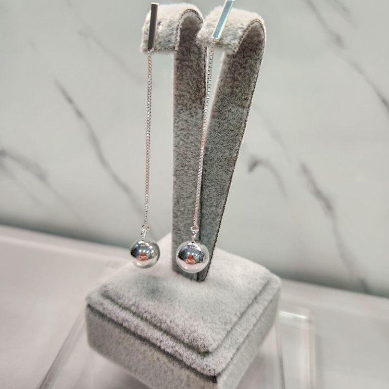 BRINCO PRATA PENDULO BOLA