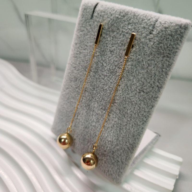 BRINCO OURO PENDULO BOLA