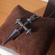 COLAR AÇO CRUCIFIXO PONTO RN