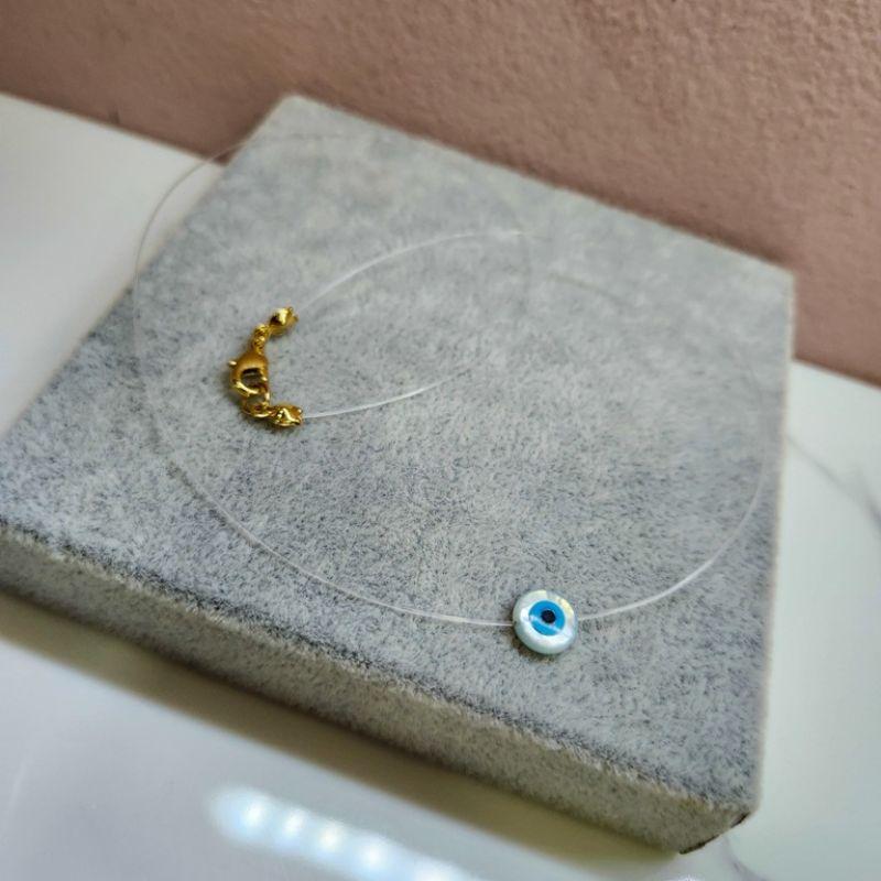 COLAR INVISÍVEL OLHO MADREP OURO