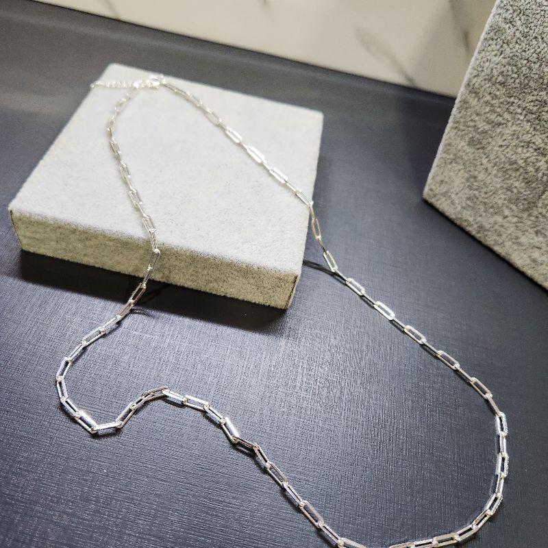 COLAR LONGO PRATA CARTIER