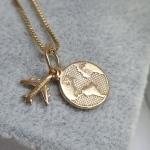 COLAR OURO AMO VIAJAR