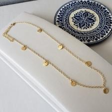 COLAR OURO CHOKER MOEDA 1